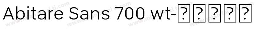 Abitare Sans 700 wt字体转换